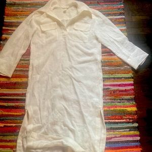H&M white tunic 3/4 sleeve